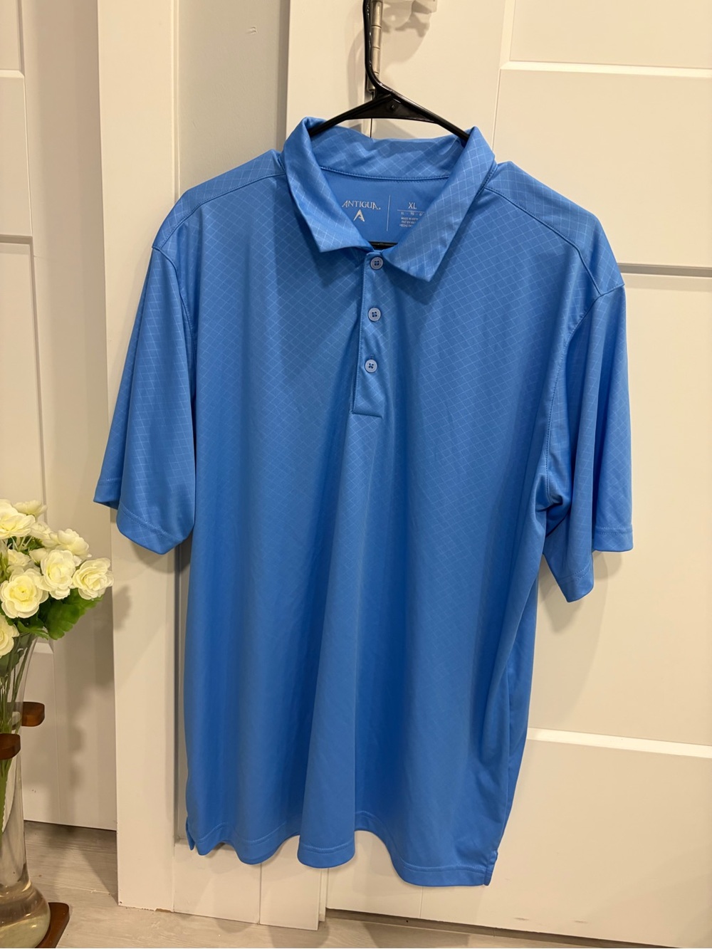 Antigua Sky Blue Men's Performance Polo